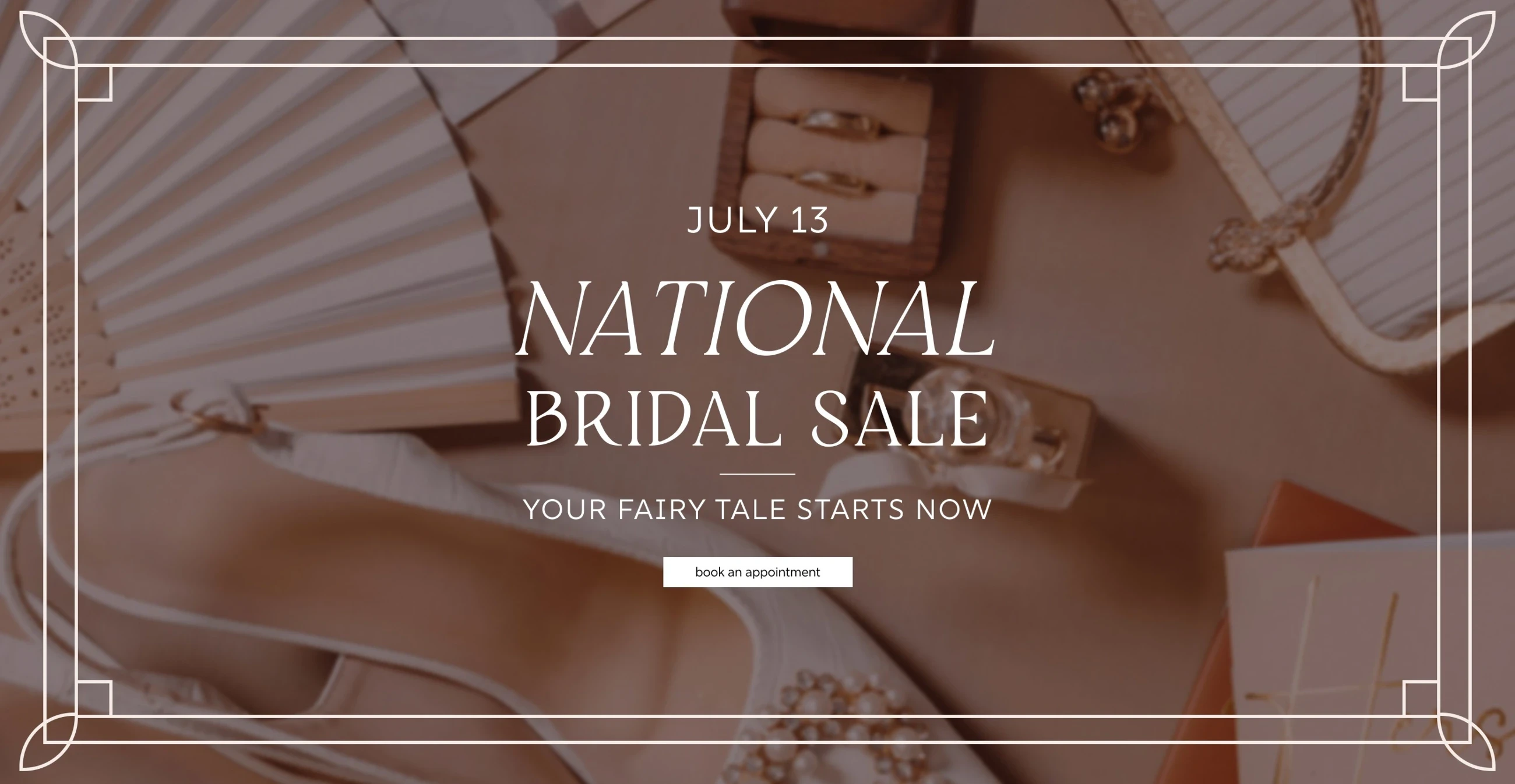 National Bridal Sale desktop banner